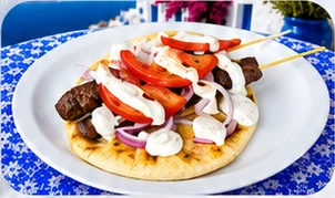 Bifteki Kabob with Pita