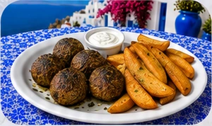 Keftedes with Fries